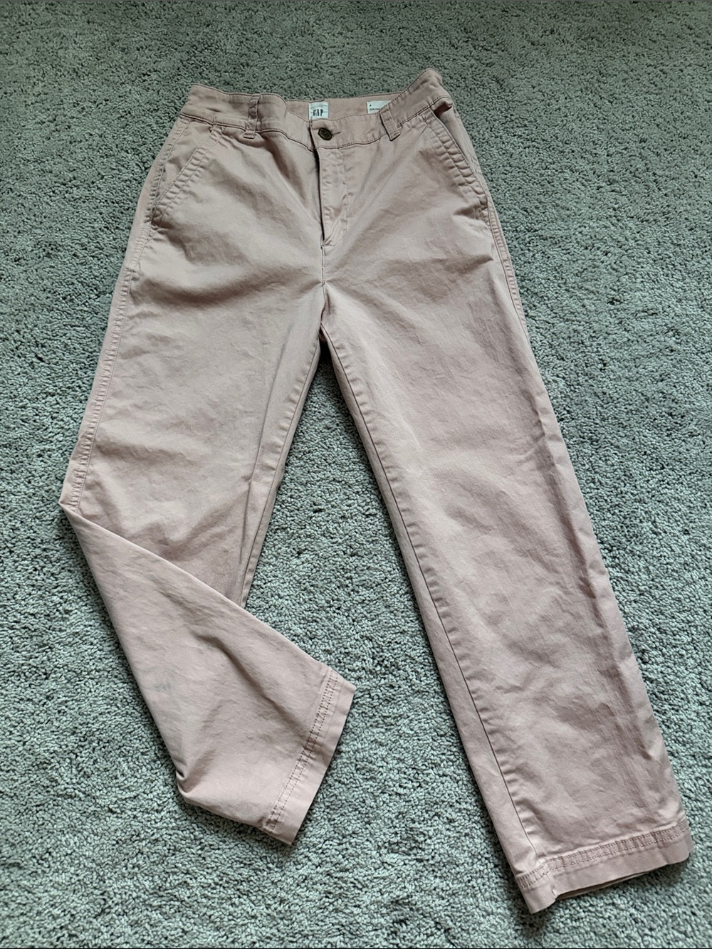 GAP Women's Chino Trousers in Light Mauve